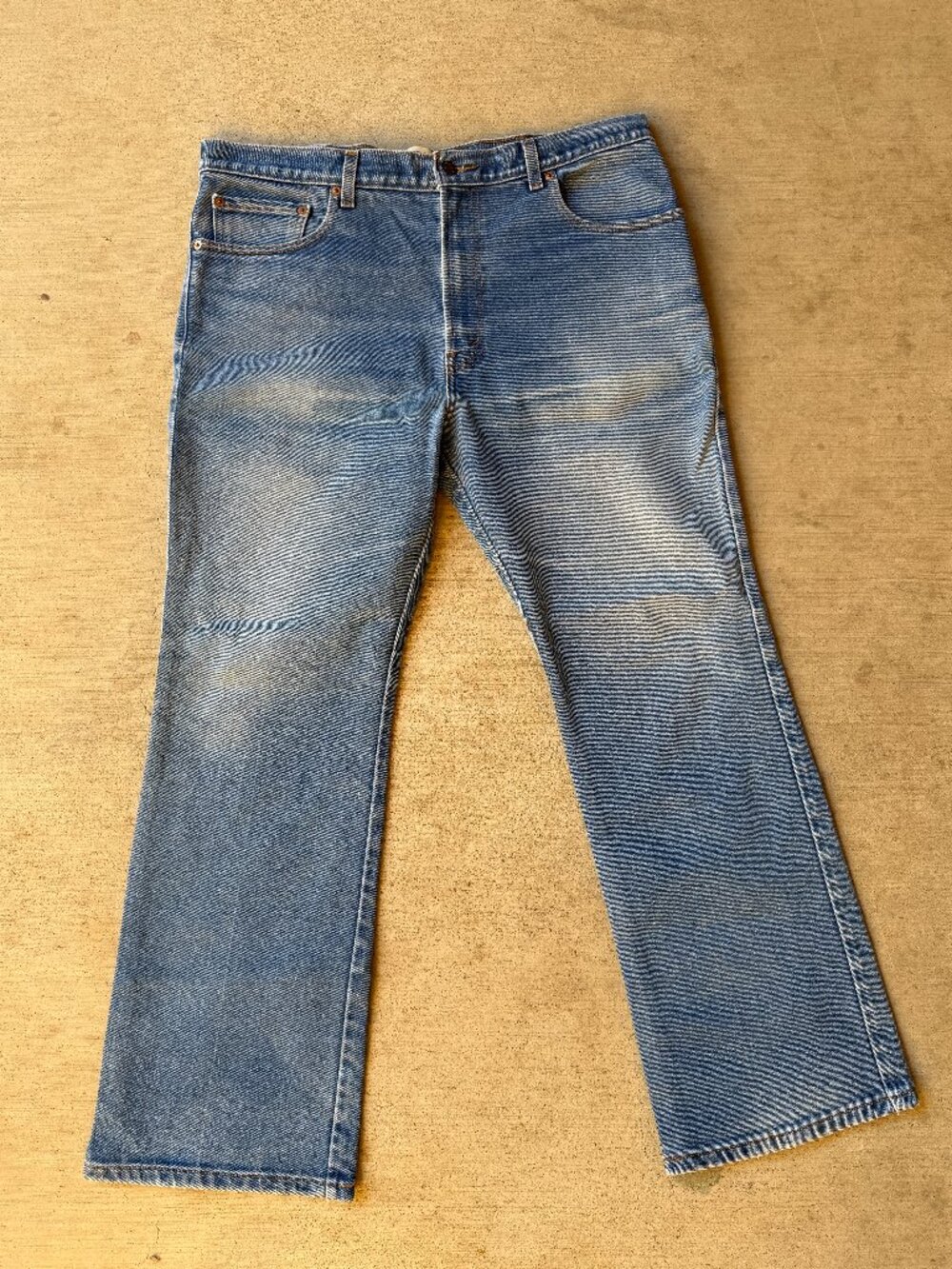 Levi's 517 Bootcut Jeans Mens 38x30 Medium Wash Cotton Poly Blend